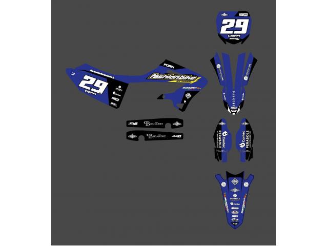 Grafiche Personalizzate FashionBike Blue Yamaha YZ 125